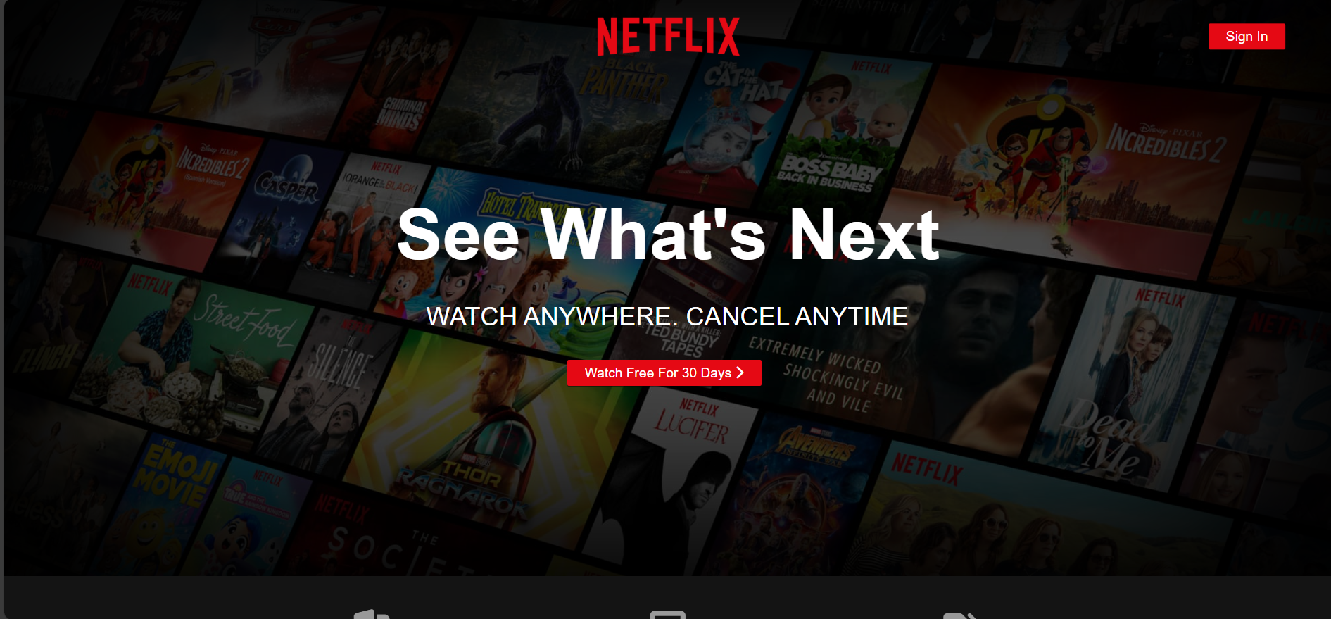 Netflix Website Clone